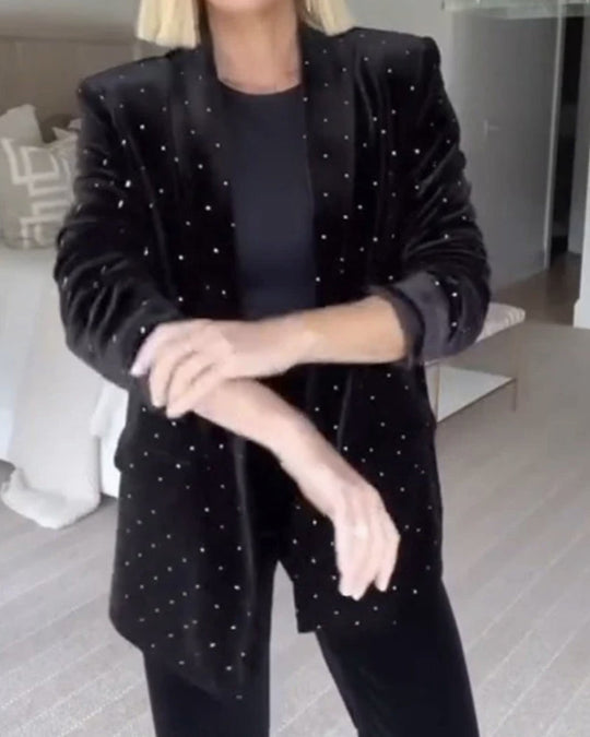 R&B | Diamant Samt Blazer