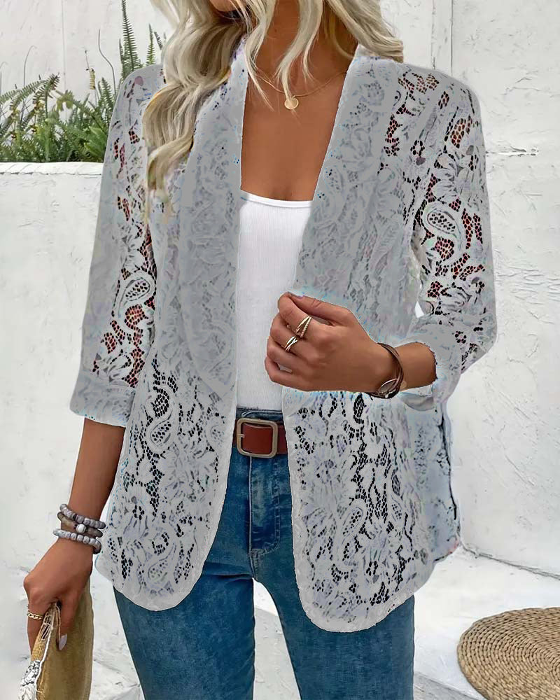 R&B | Eleganter Blazer mit Spitze