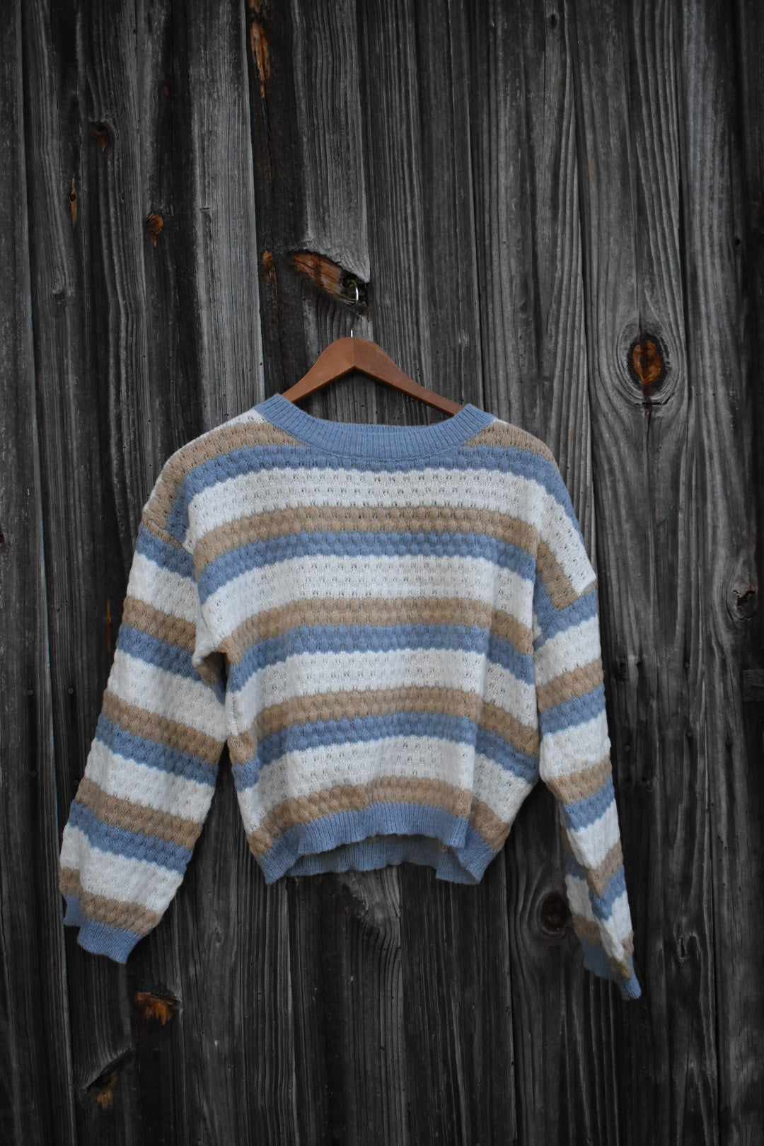 R&B | Bequemer gestreifter Strickpullover ideal für den Winter