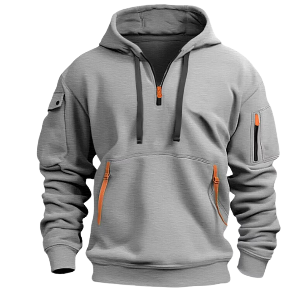 R&B | Kapuzenshirt mit Reißverschlüssen Weich und Praktisch Perfekt für Outdoor-aktivitäten