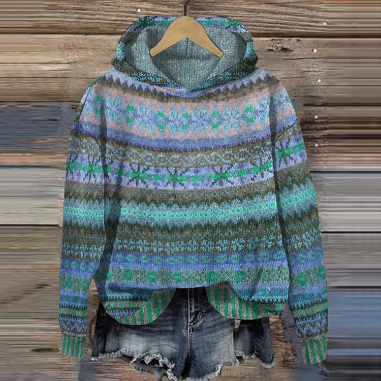 R&B | Gestrickte Weste Mit Print Für Damen