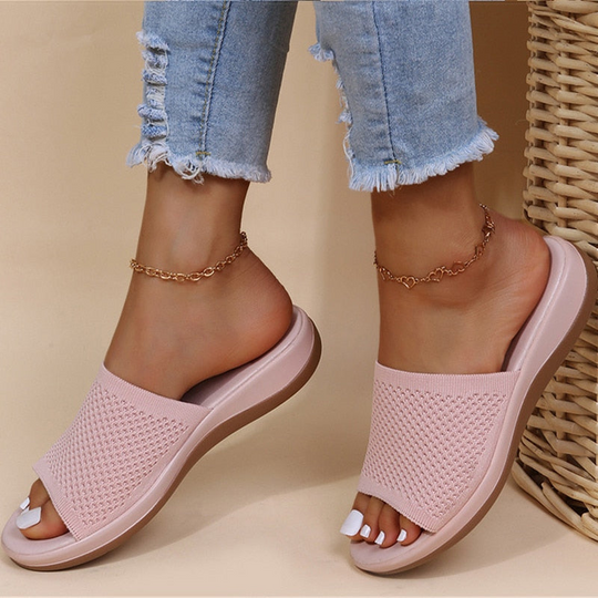 R&B | Damen Orthopädische Slipper Bequeme und Atmungsaktive Sommer Damen Slipper