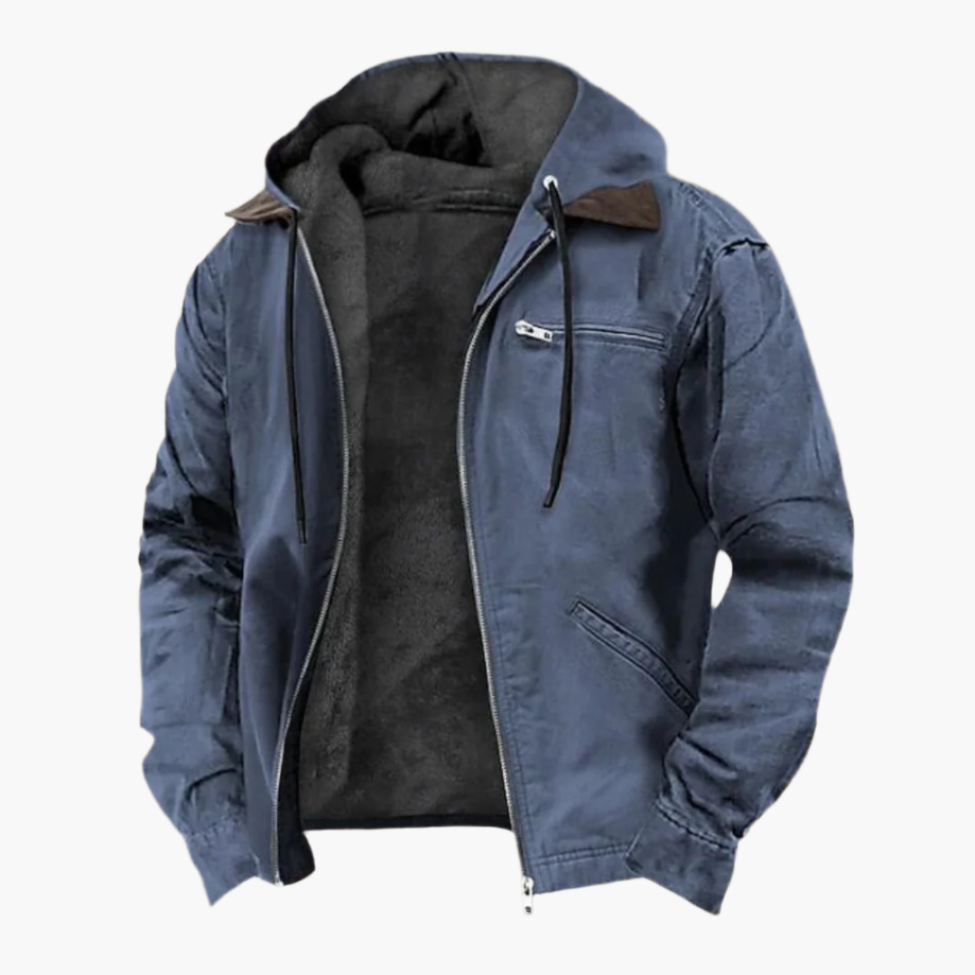 R&B | Freizeitjacke mit Kapuze und Reißverschluss - Urban Streetwear Übergangsjacke