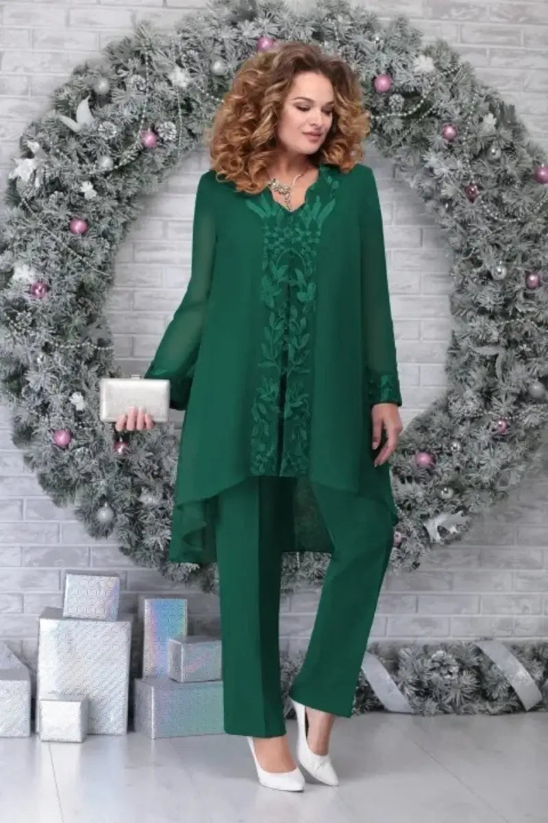 R&B | 3 Teilig Chiffon Brautkleid Satz für Damen
