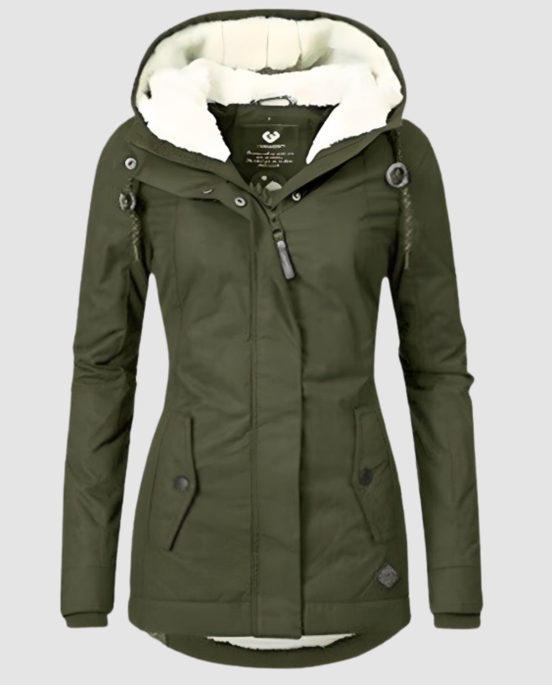 Lange Gefütterte Winterjacke Damen | R&B