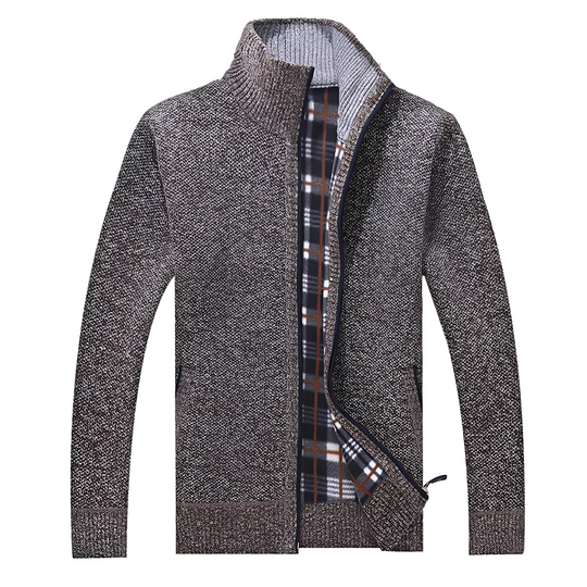 R&B | Stylischer Cardigan mit weichem Fleece-Futter für Männer