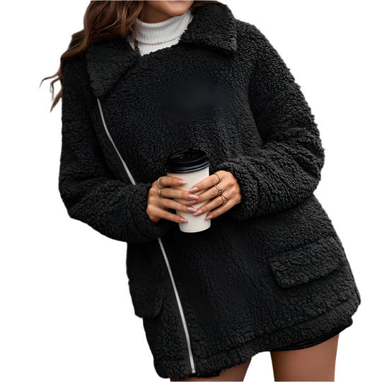 R&B | Weich gefütterte Damen Fleecejacke mit Reißverschluss