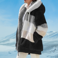 R&B | Weiche Plüschjacke mit Kapuze Weicher Plüsch Perfekt für Wintertage