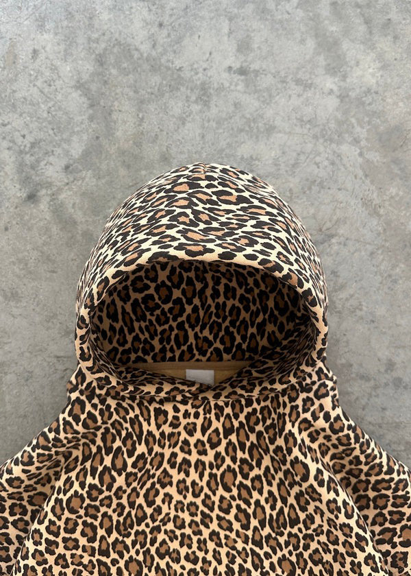 R&B | Leopardenmuster Hoodie und Jogginghose Set für Damen
