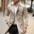 R&B | Eleganter Trenchcoat mit umgekehrtem Kragen für Männer
