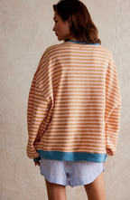 R&B | Oversized Gestreiftes Damen Sweatshirt