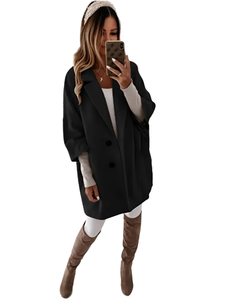 R&B | Weit fallender Damen-Trenchcoat