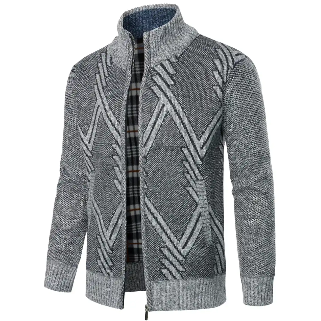 R&B | Trendig Gestrickte Strickjacke für Männer