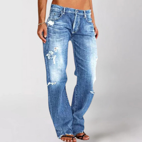 R&B | Denim-Jeans mit Weitem Bein