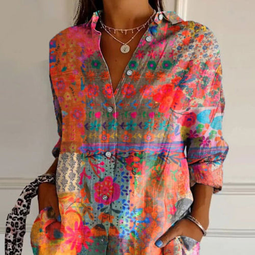 R&B | Elegante Blumenmuster Bluse