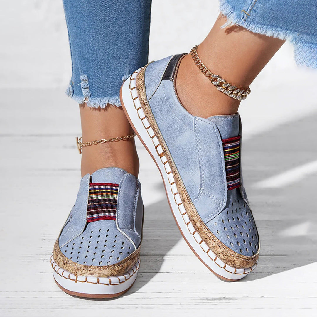 Retro flache Freizeitschuhe R&B