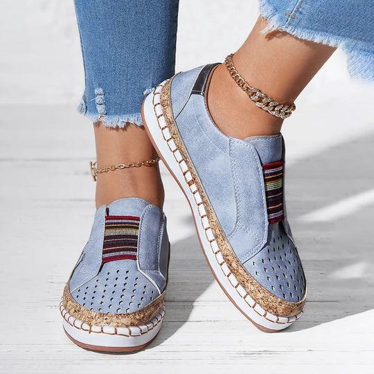 Retro flache Freizeitschuhe R&B