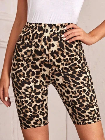 R&B | Radsportshort mit Leopardenmuster