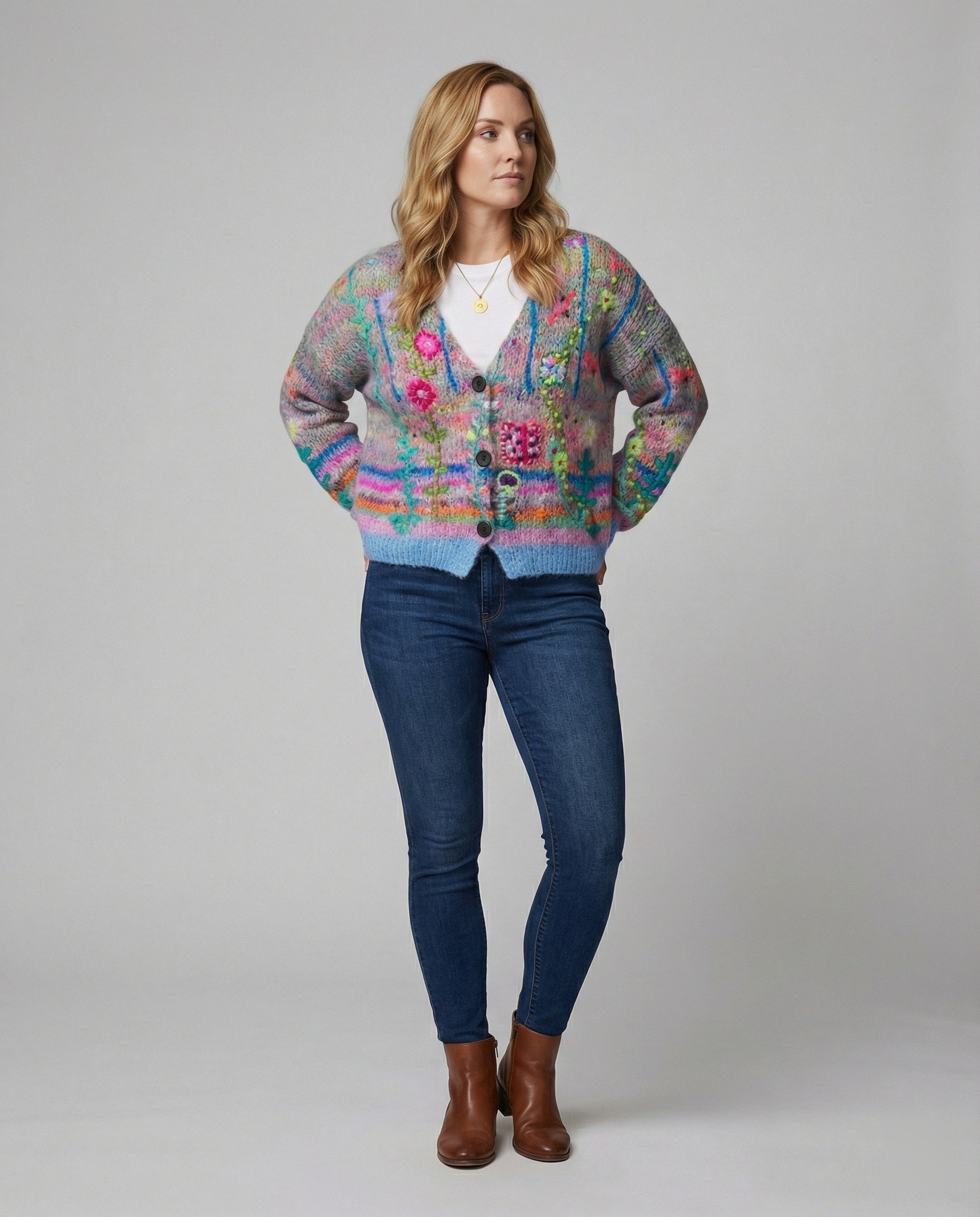 R&B | Moderne und Vielseitige Winter Strickjacke