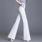 R&B | Elegante Enganliegende Hohe Taille Flared Hosen