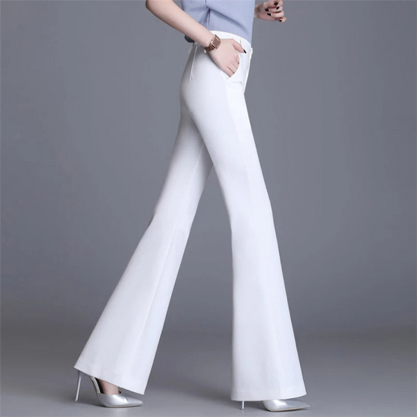 R&B | Elegante Enganliegende Hohe Taille Flared Hosen