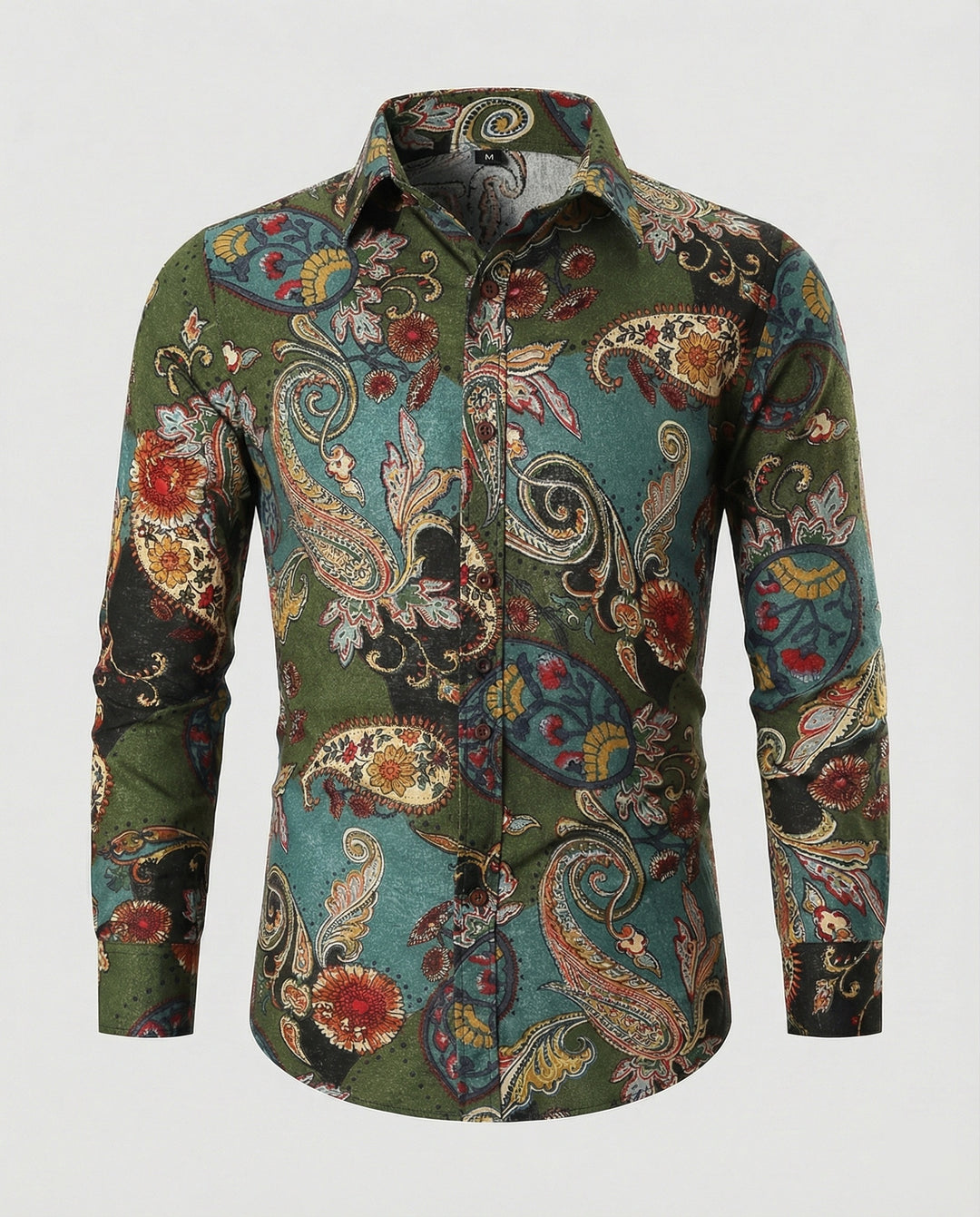 Herren Langarmhemd mit Paisleymuster | R&B