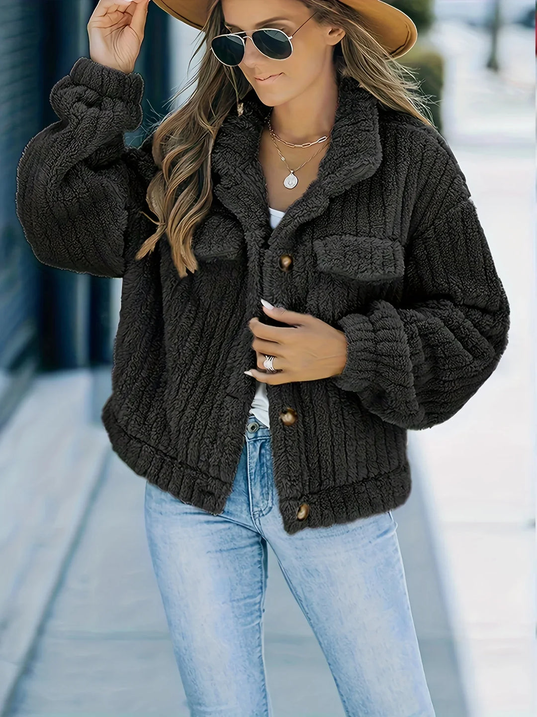 R&B | Truckerjacke mit Fell
