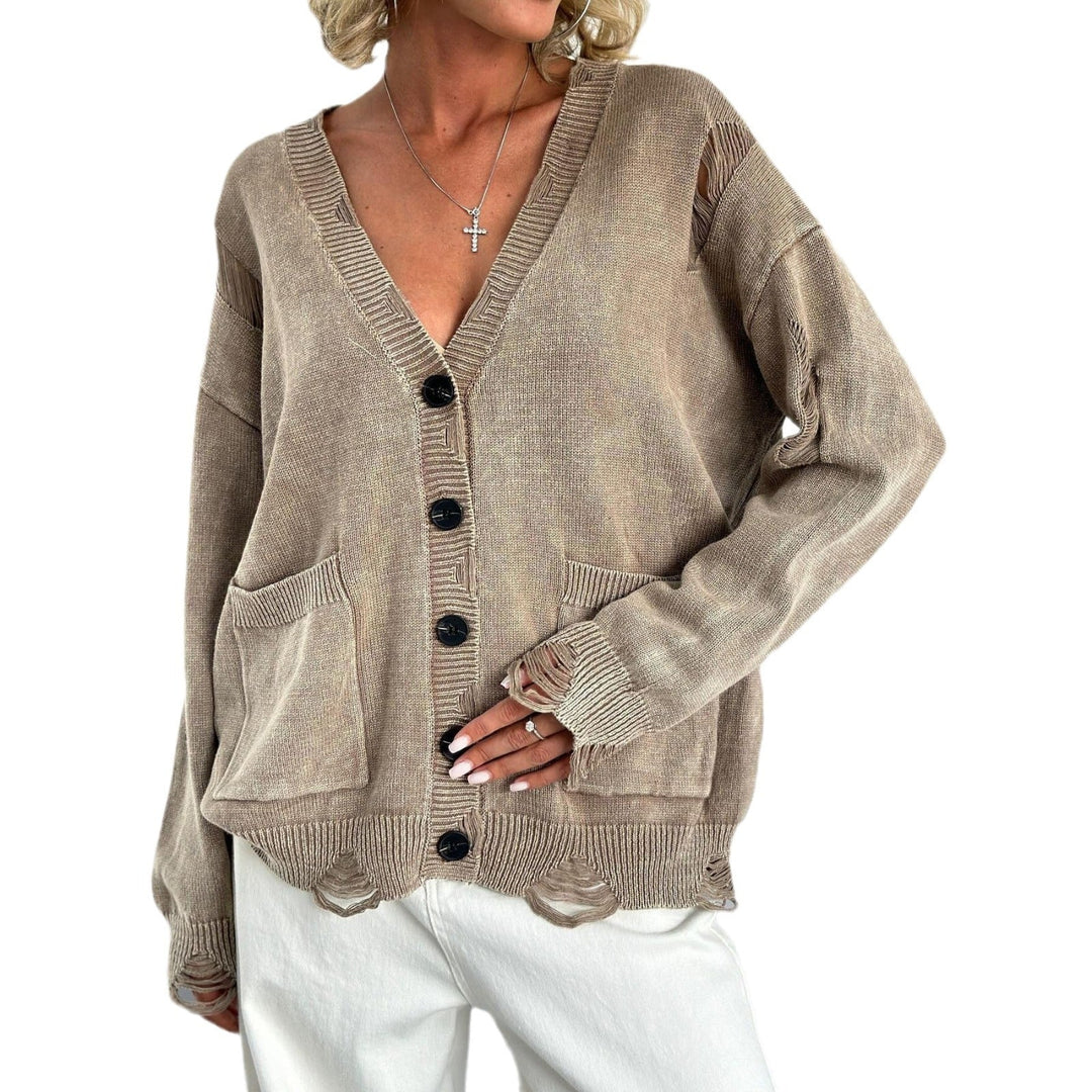 R&B | Out-Strickjacke für Damen