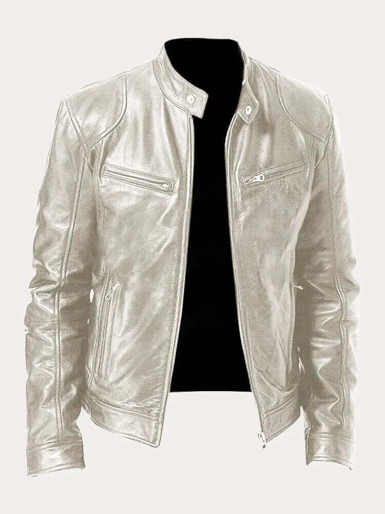 R&B | Herren Klassische Lederjacke