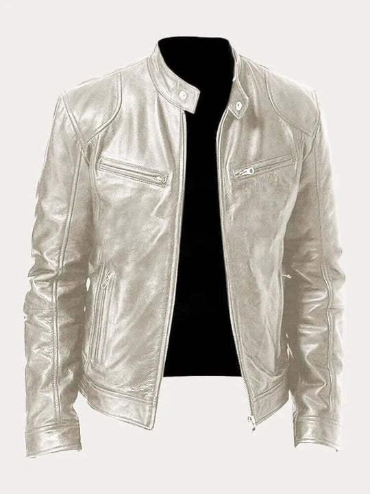 R&B | Herren Klassische Lederjacke