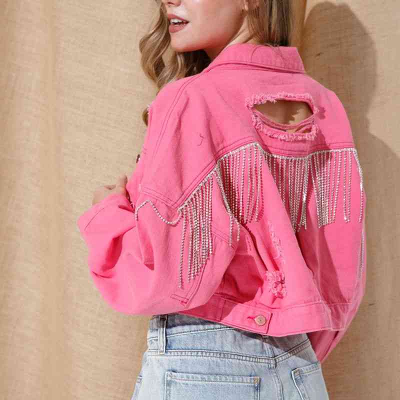 R&B | Zeitgenössische Denim Jacke mit Kragen