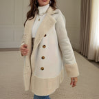 R&B | Doppelreihejacke mit Fleece-Besatz