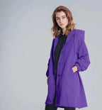 R&B | Übergroße Kapuzen Windbreaker Regenjacke