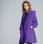 R&B | Übergroße Kapuzen Windbreaker Regenjacke