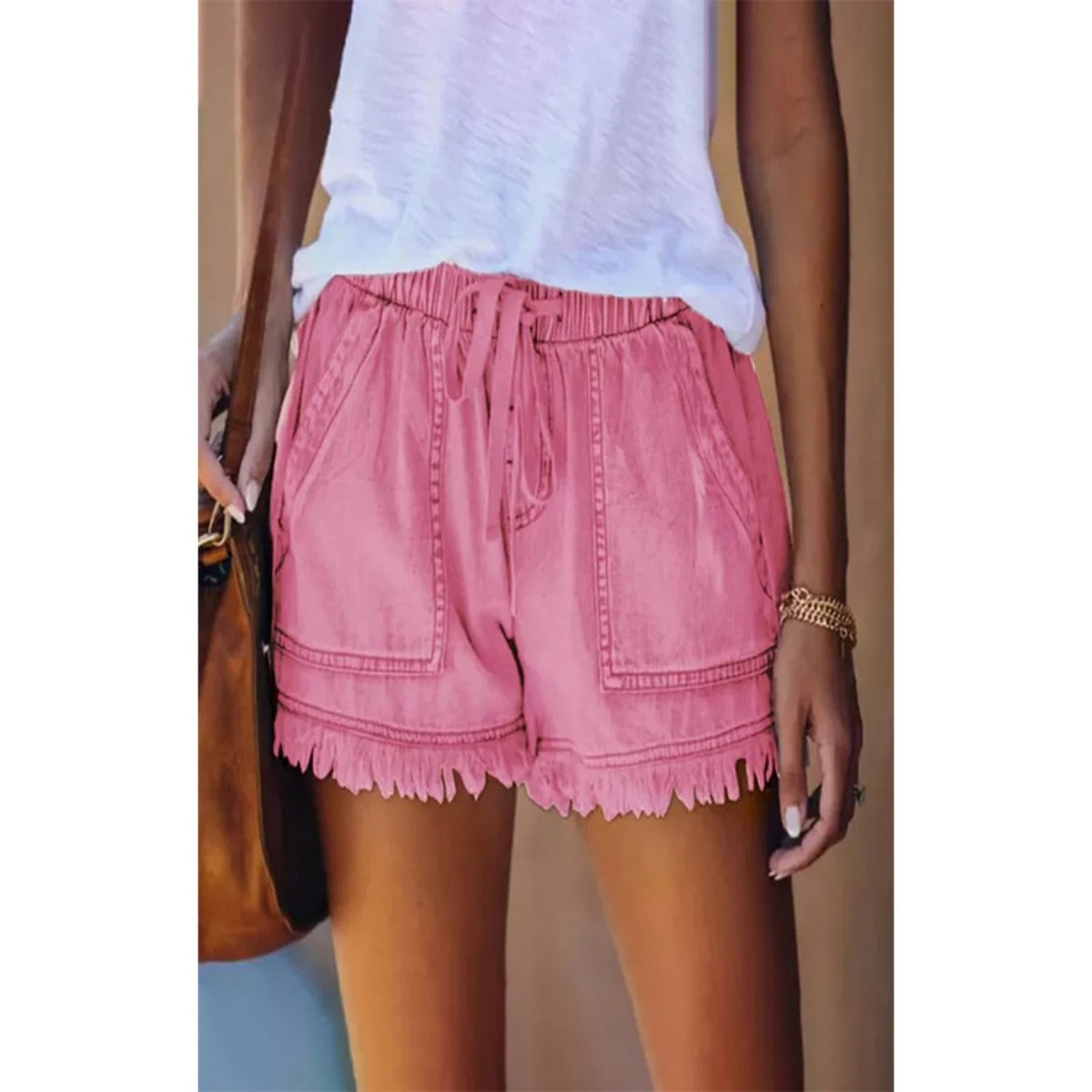 R&B | Denim-Shorts mit hoher Taille