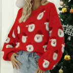 R&B | Weihnachtlicher Strickpullover mit Rentiermotiv