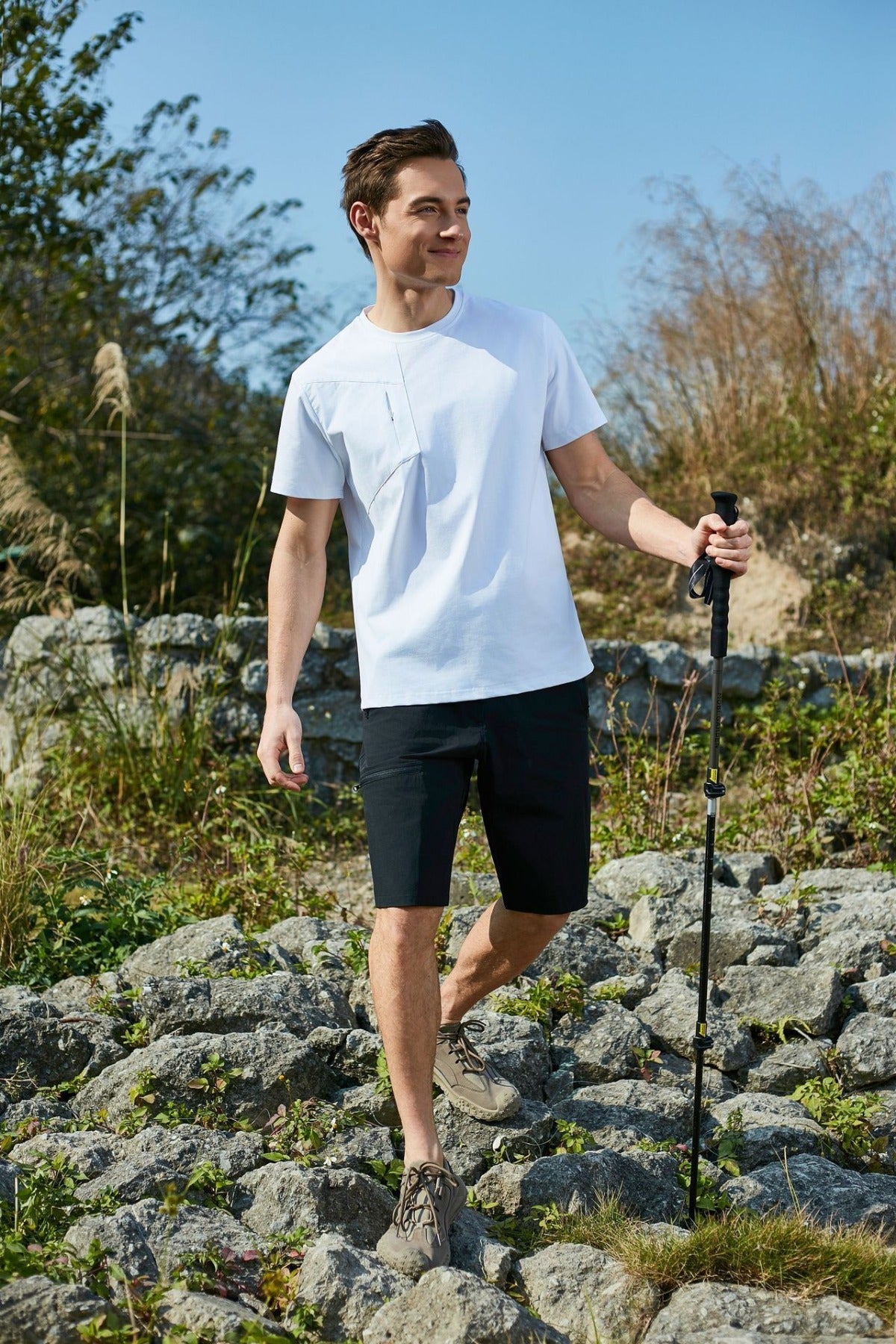 R&B | Herren Sport Frühling und Sommer Sonnenschutz kurze Ärmel