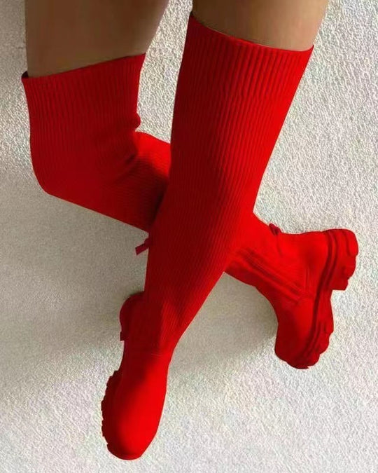 Elastische Stiefel mit Reißverschluss R&B