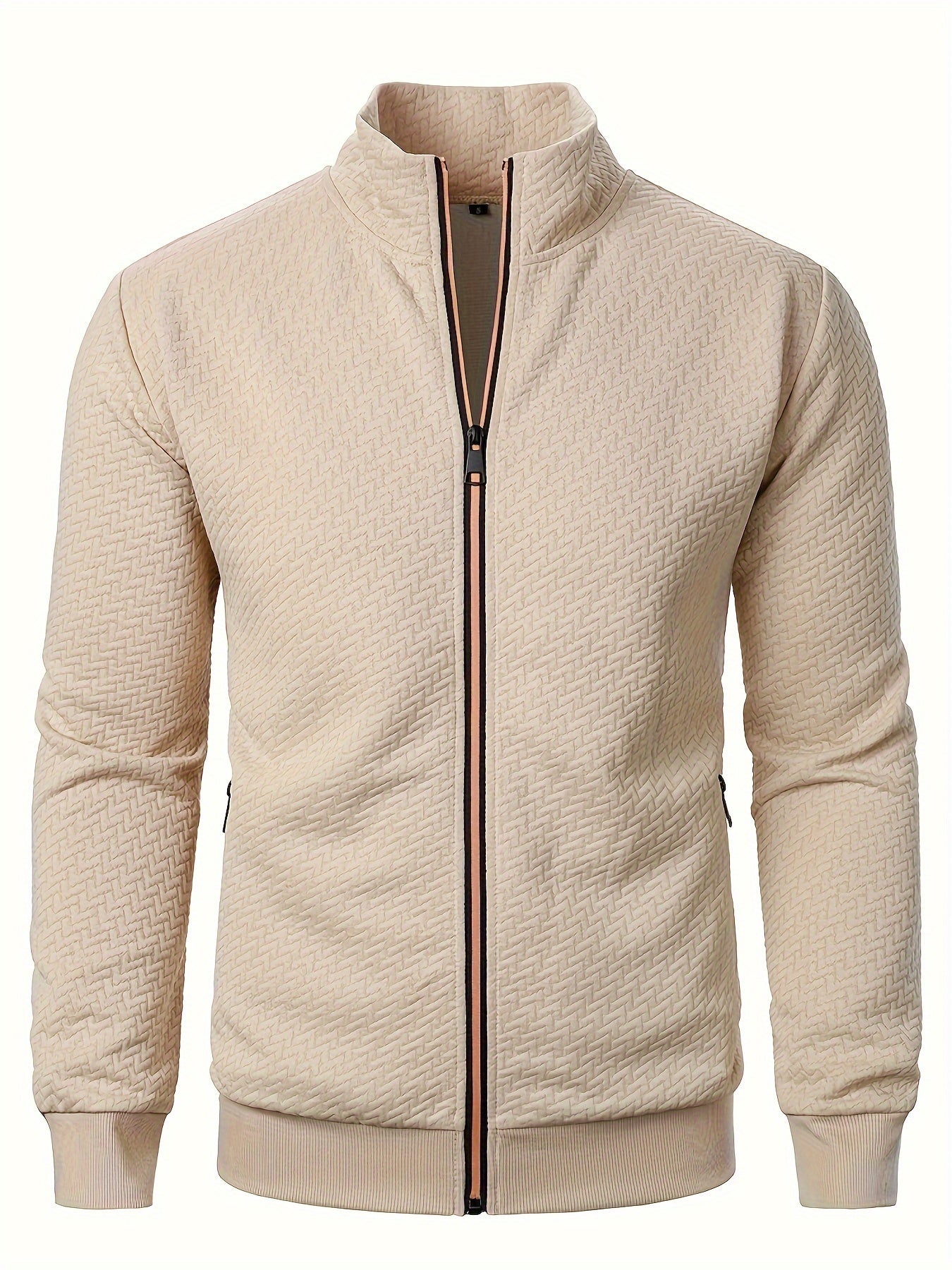 R&B | Leichtgewicht Jacke mit Strukturmuster Polyester Komfort und Stil