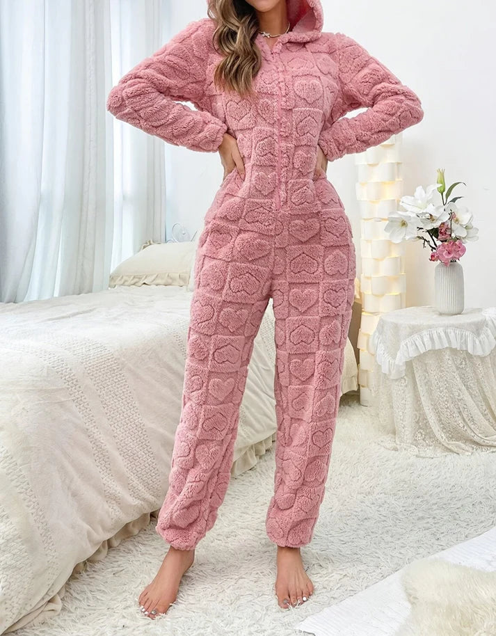 R&B | Frauen Flauschiger Nacht Jumpsuit