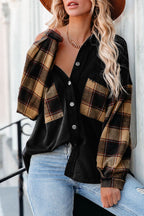 R&B | Gepunktete Flanellhemden Polyester und Baumwolle Einzigartiger Look