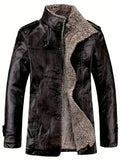 R&B | Herren Lederjacke mit Fleecefutter