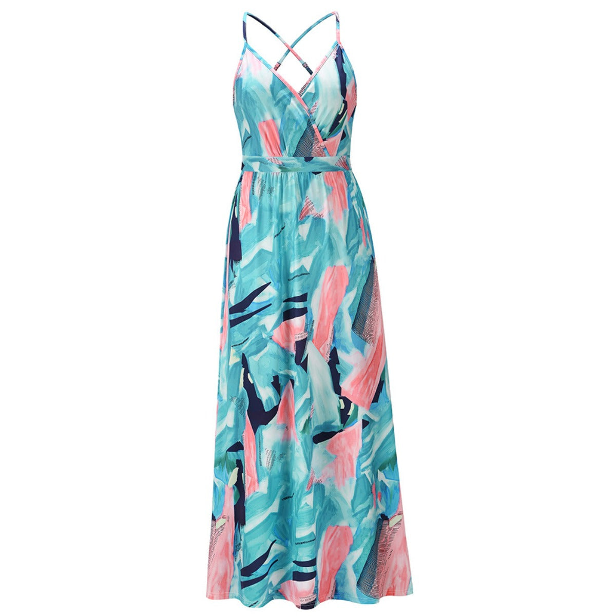 R&B | Bohemian floral Strapskleid