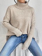 R&B | langer Rollkragenpullover für den täglichen Komfort