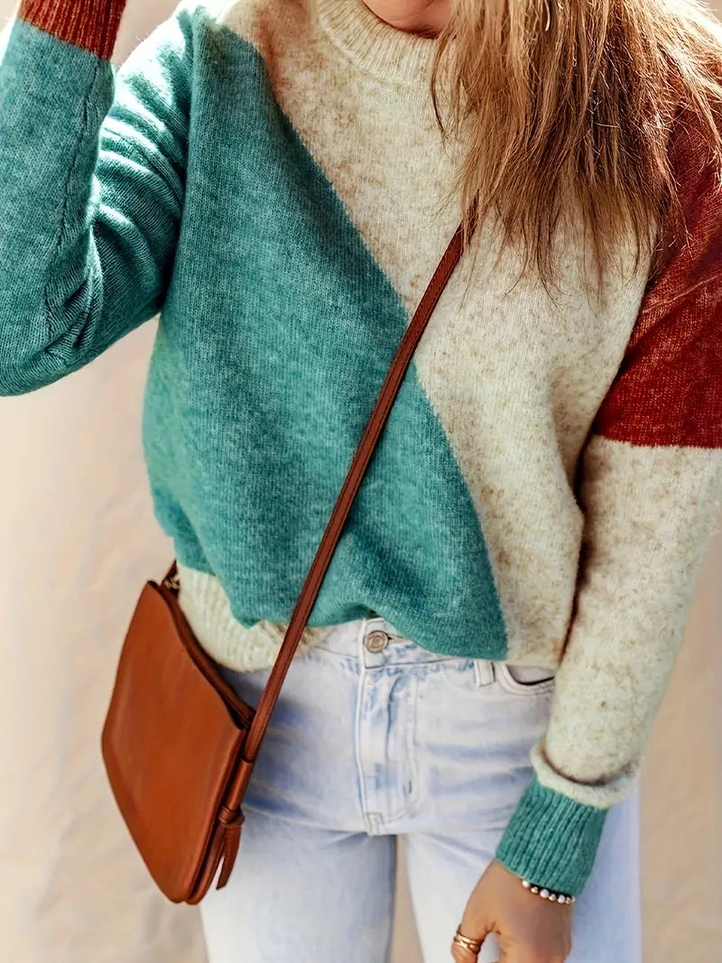 R&B | Farbblock Pullover