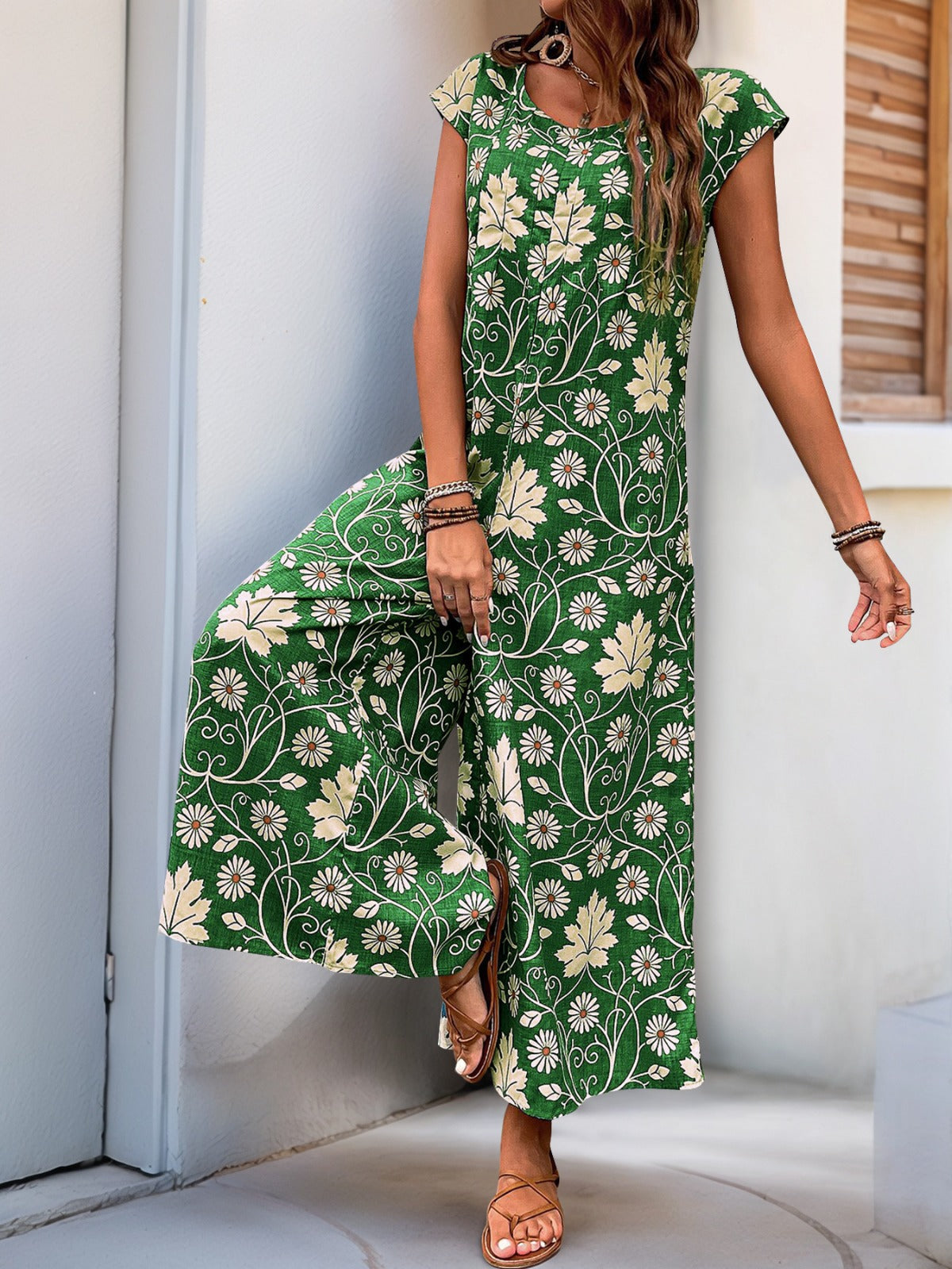 R&B | Lockerer Jumpsuit mit Blumendruck
