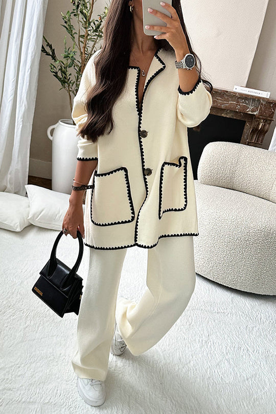 R&B | Zu Stil Edge Dekorierte Tasche Lockere Mode Jacke