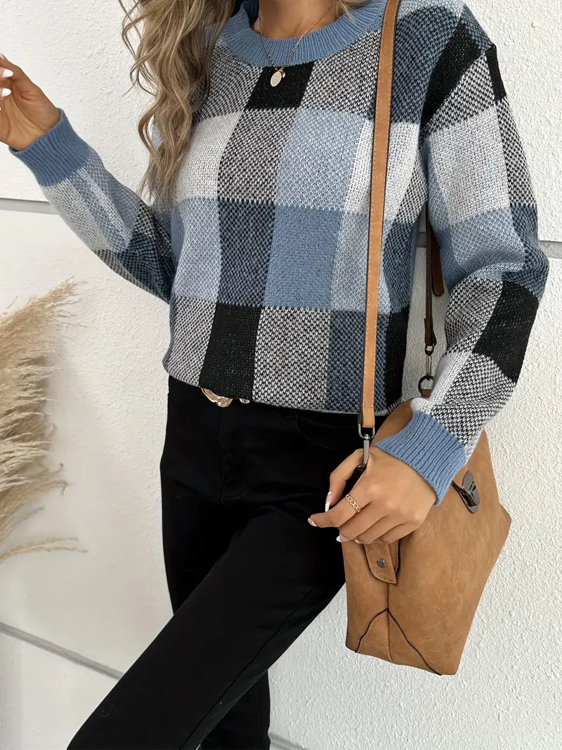 R&B | Karierter Pullover