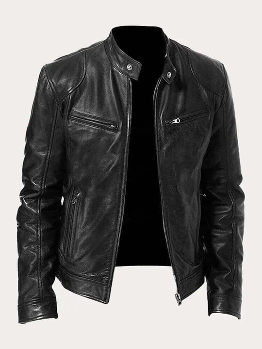 R&B | Herren Klassische Lederjacke