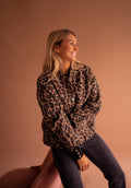 R&B | Stylische Damen Bomberjacke mit Gerafften Ärmeldetails
